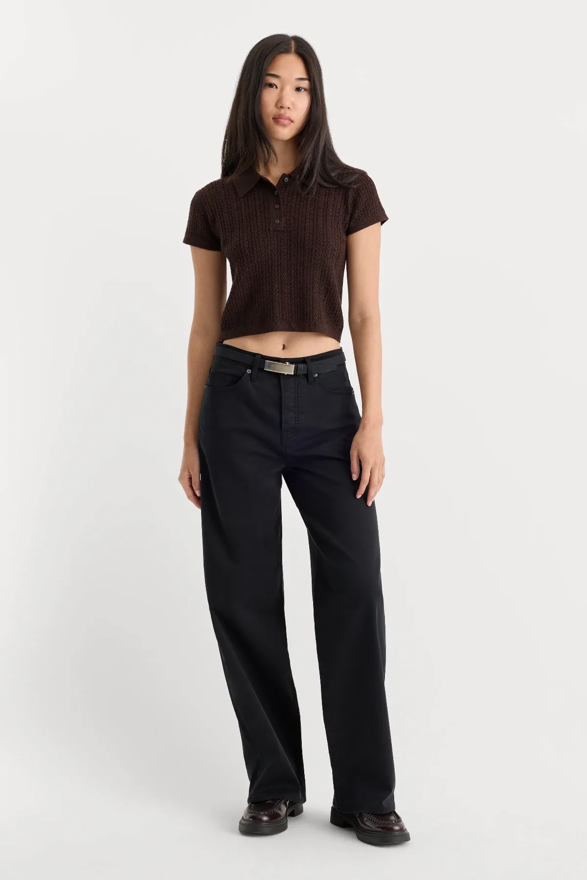 Twill Vintage Wide Pant by Khloé Kardashian by GOOD AMERICAN