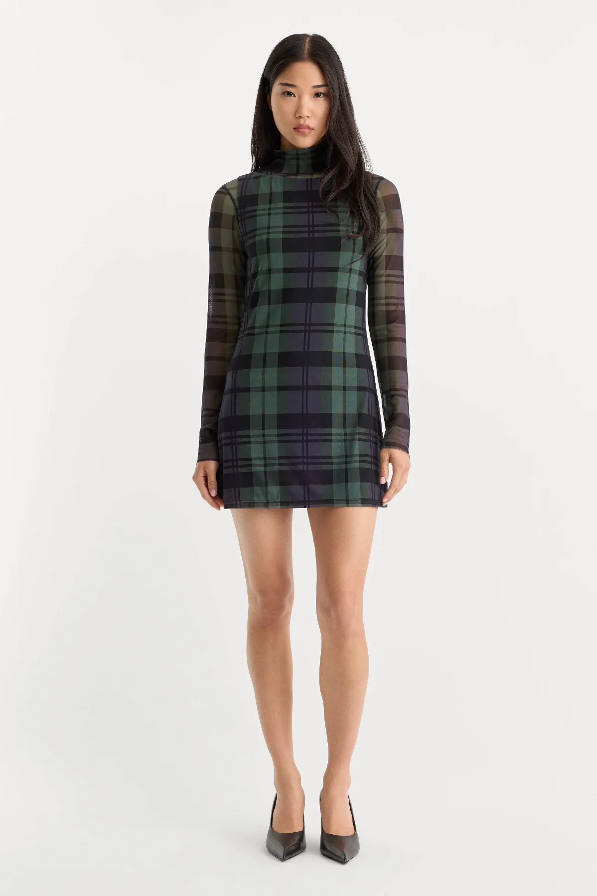 The Mesh Mini Dress by Khloé Kardashian by GOOD AMERICAN