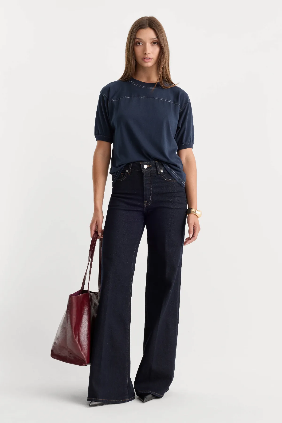 Good Waist Palazzo Jeans by Khloé Kardashian by GOOD AMERICAN