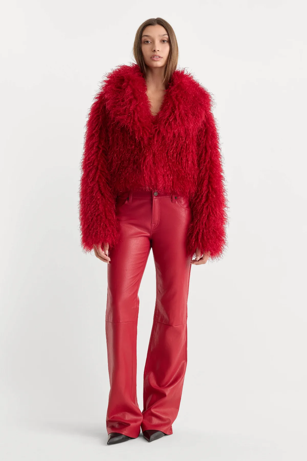 Better Than Leather Vintage Low Rise Bootcut Pant by Khloé Kardashian by GOOD AMERICAN