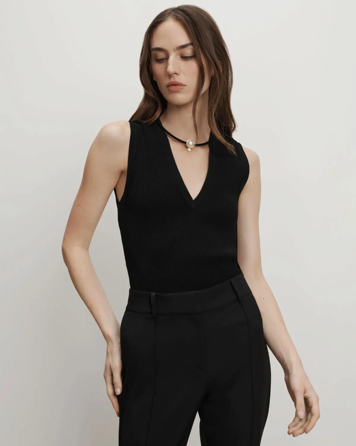 Sid Knit Tank Top by Veronica Beard