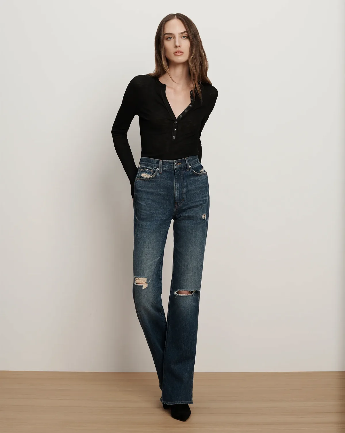 Dylan Straight-Leg Jean by Veronica Beard