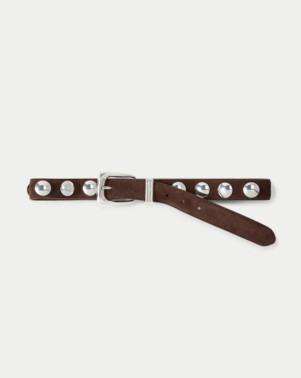 Arch Suede Studded Belt by Veronica Beard