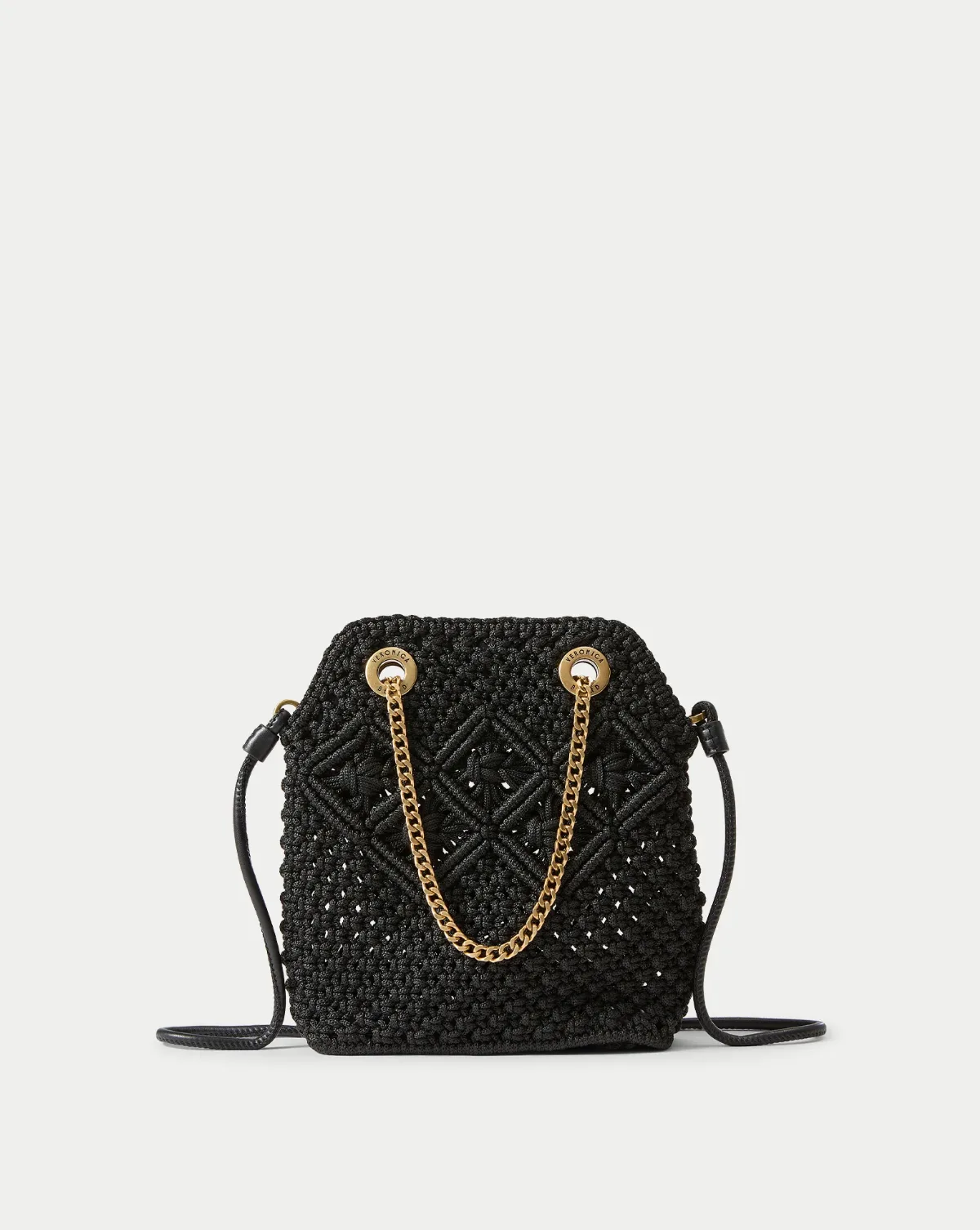 Small Macram Slouch Bag by Veronica Beard