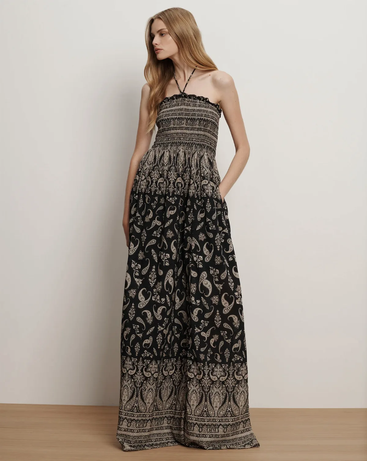 Ayanna Halter Maxi Dress by Veronica Beard