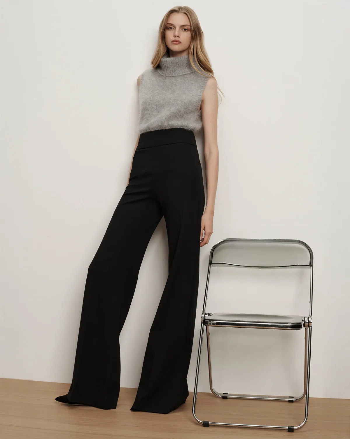 Kalinda Wide-Leg Ponte Pant by Veronica Beard
