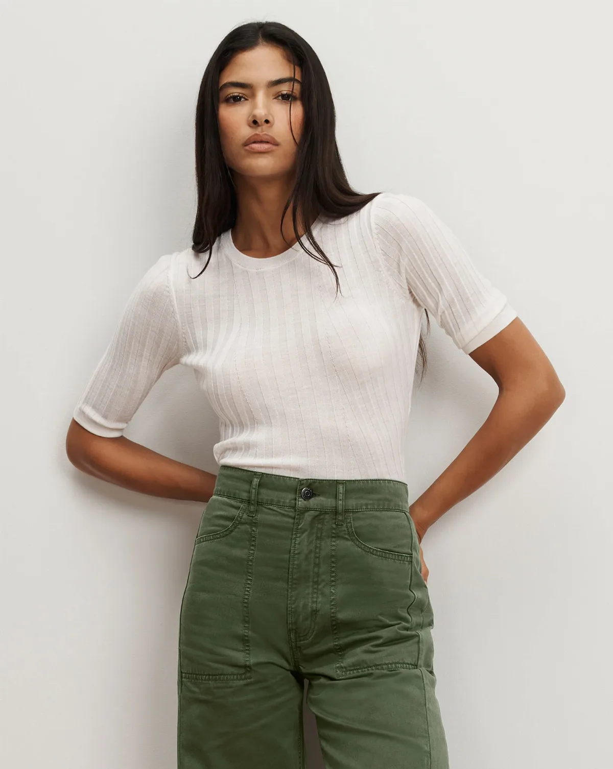 Debois Merino Wool Top by Veronica Beard
