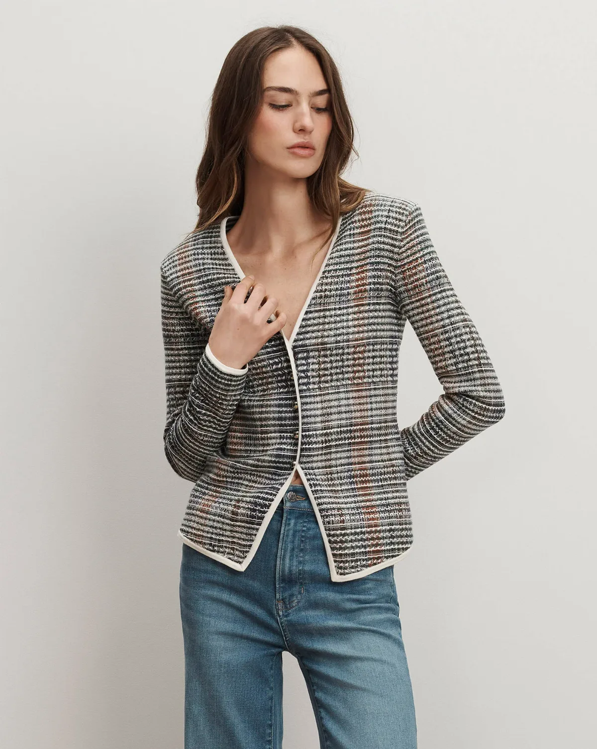 Nadialine Knit Jacket by Veronica Beard