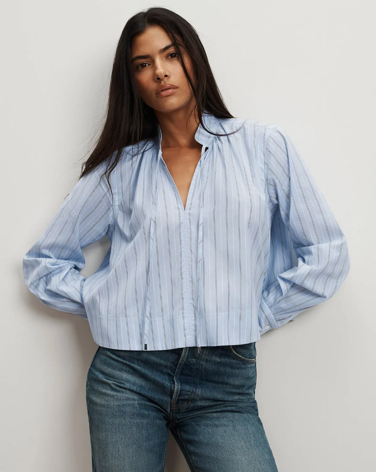 Kaits Striped Blouse by Veronica Beard