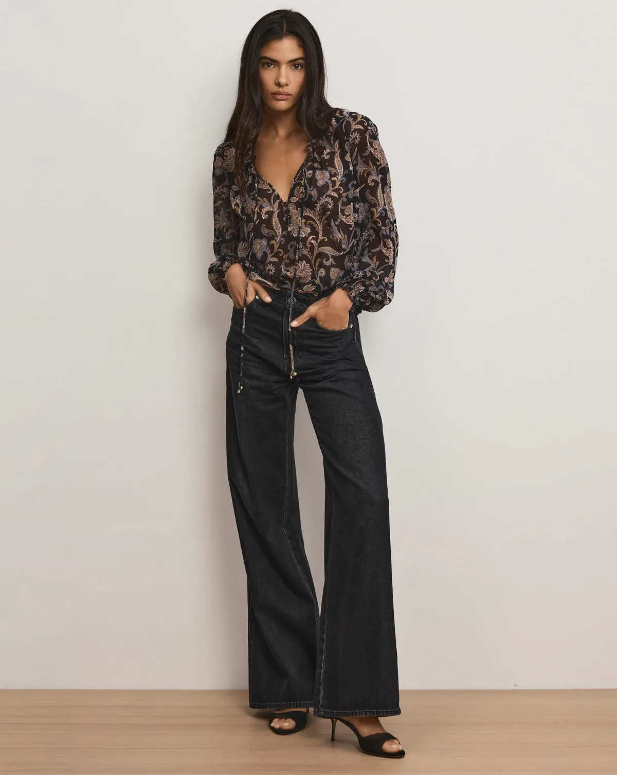 Kasey Wide-Leg Jean by Veronica Beard