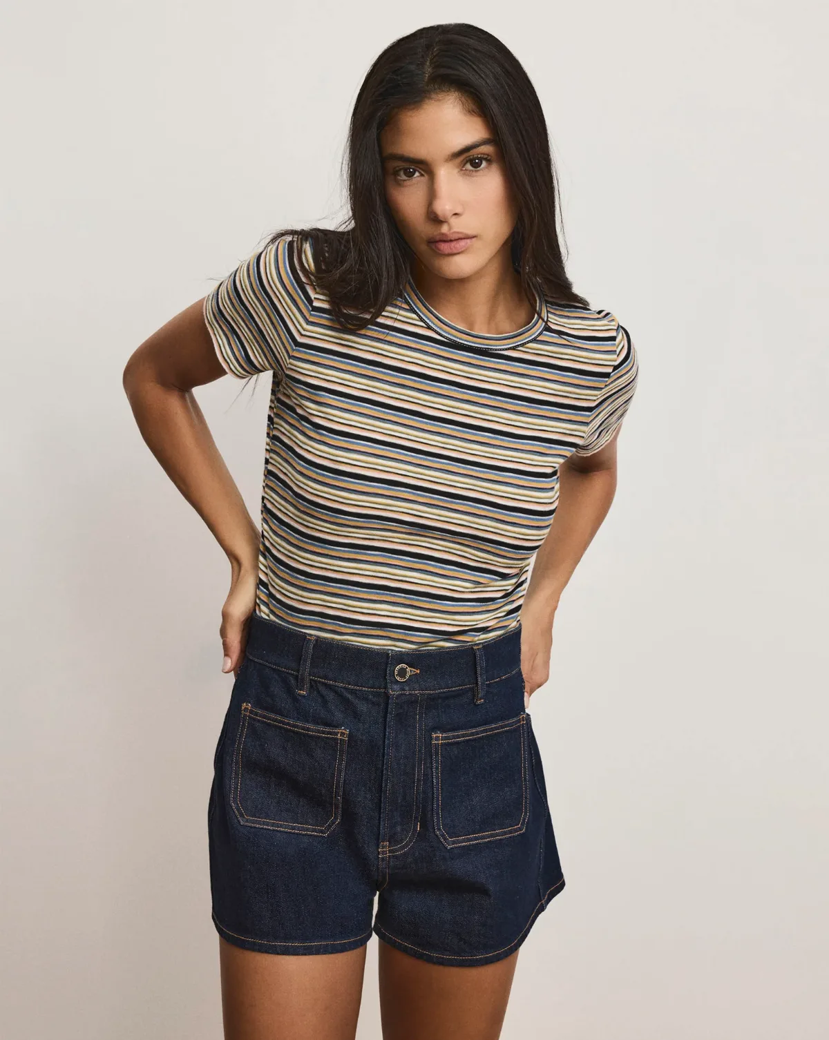 Remus Striped T-Shirt by Veronica Beard