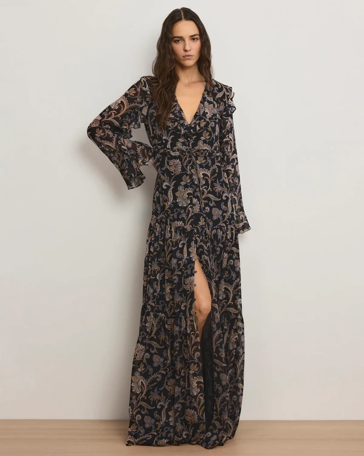 Akara Silk Maxi Dress by Veronica Beard