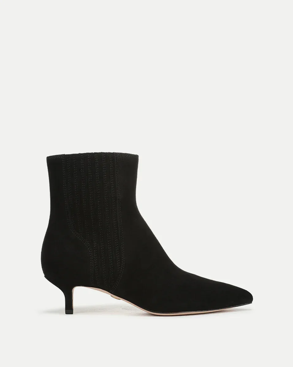 Lisa Kitten-Heel Ankle Boot by Veronica Beard