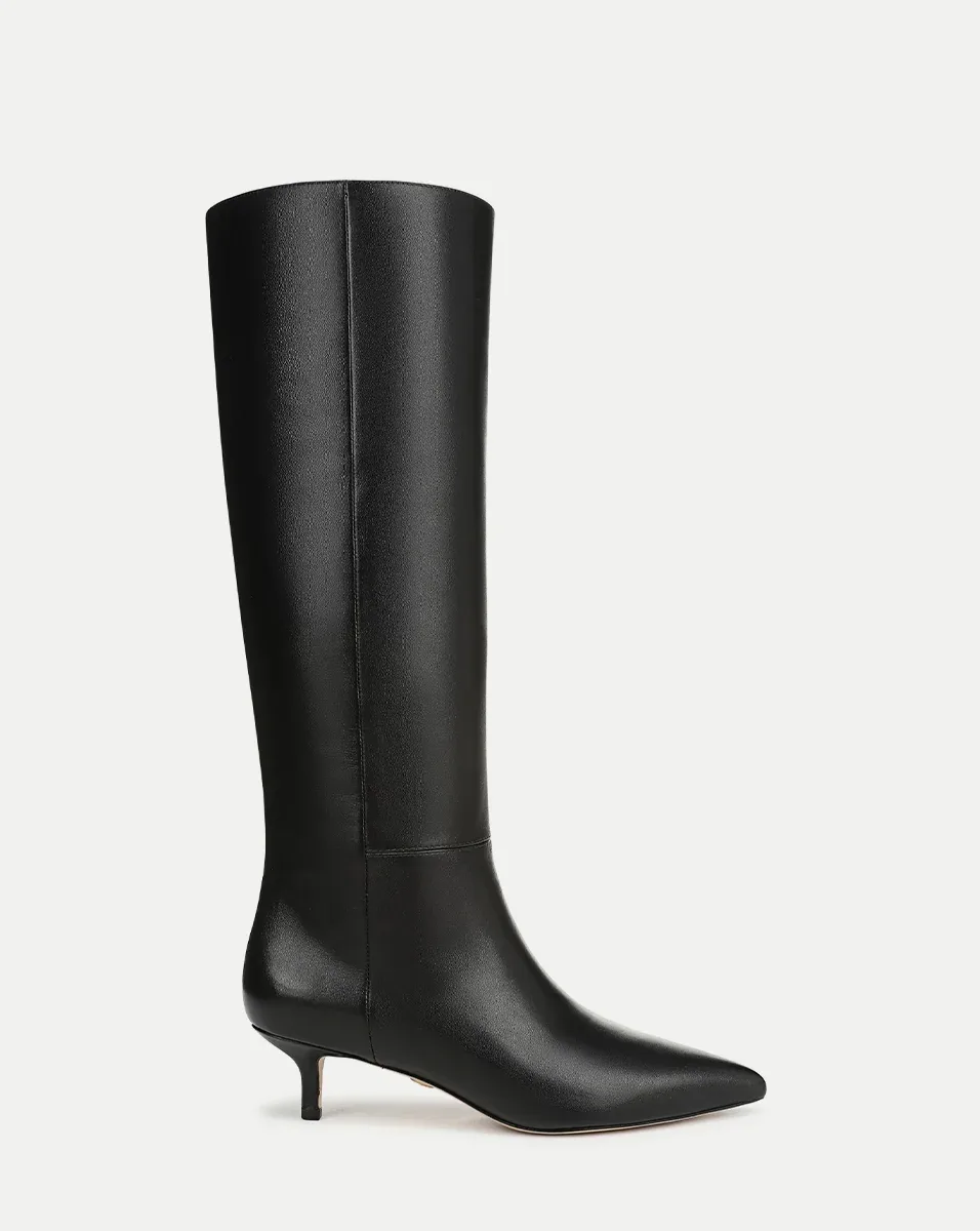 Lisa Kitten-Heel Boot Wide-Calf by Veronica Beard