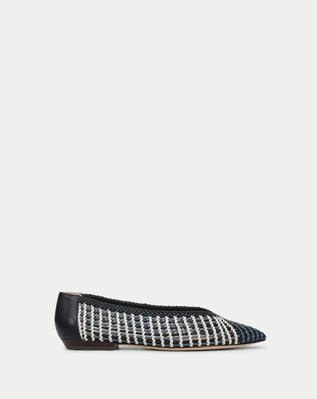Bancroft Woven Leather Flat by Veronica Beard