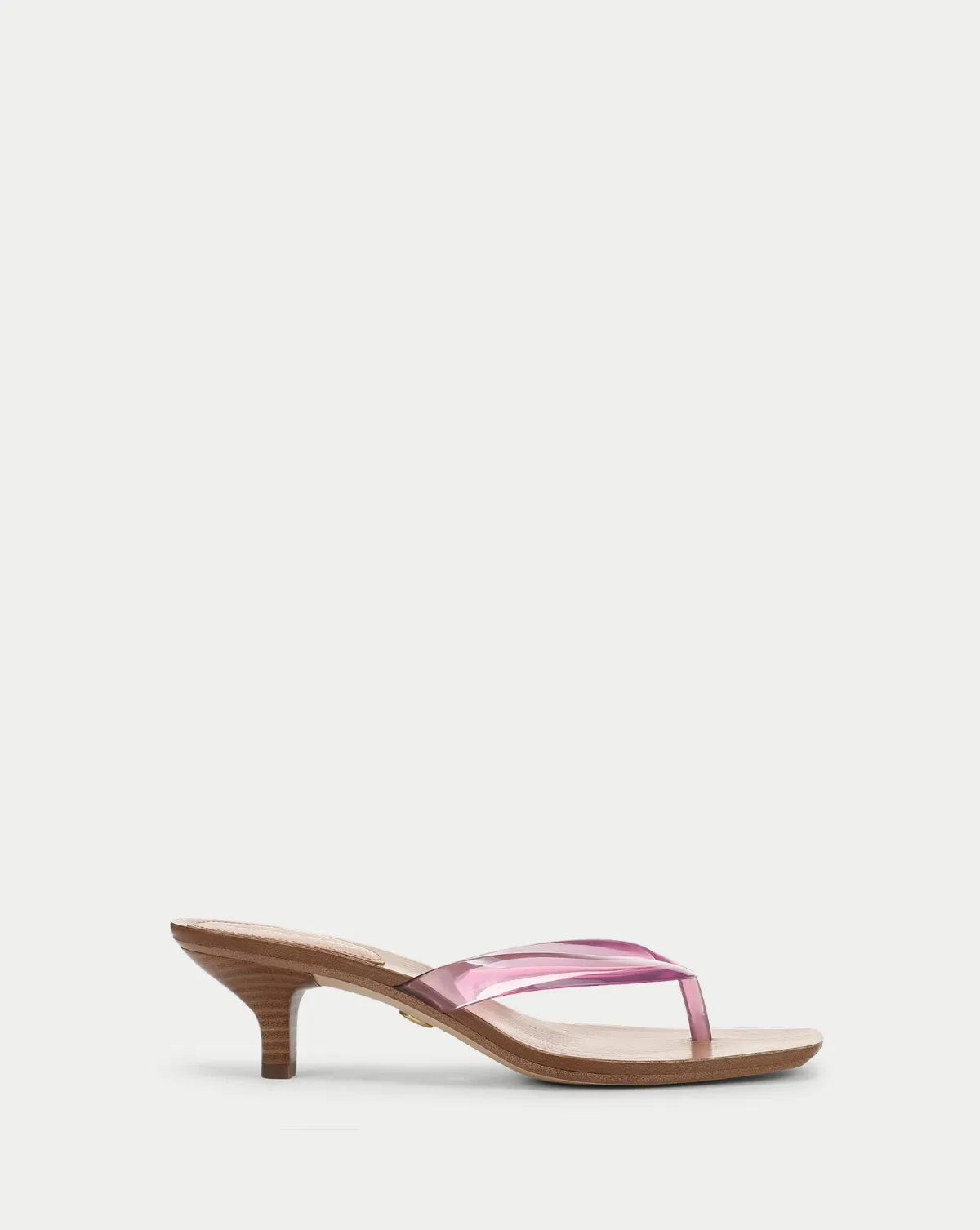 Clea Jelly Kitten-Heel Sandal by Veronica Beard