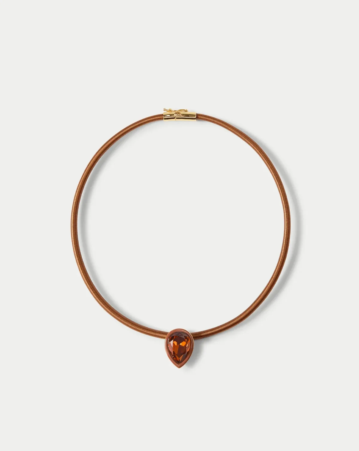 Brown Cord Pendant Necklace by Veronica Beard