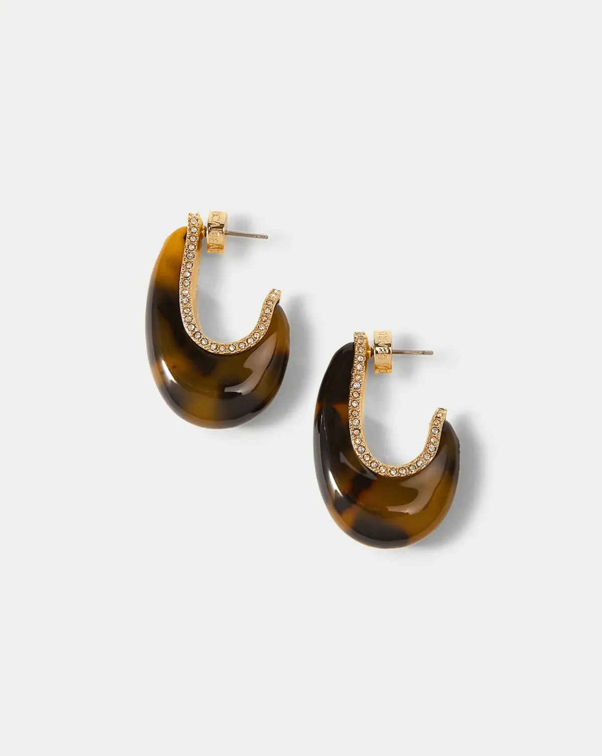 Resin J-Hoop Earring by Veronica Beard