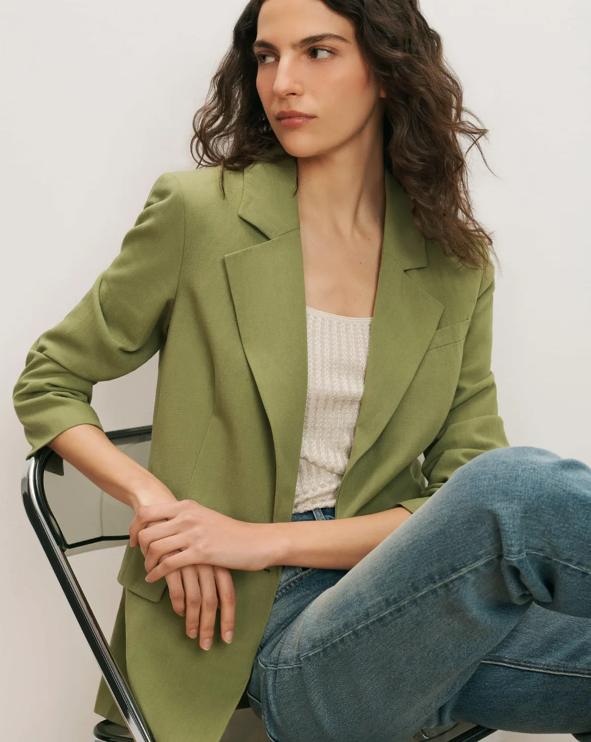 McGowan Single-Breasted Dickey Jacket by Veronica Beard