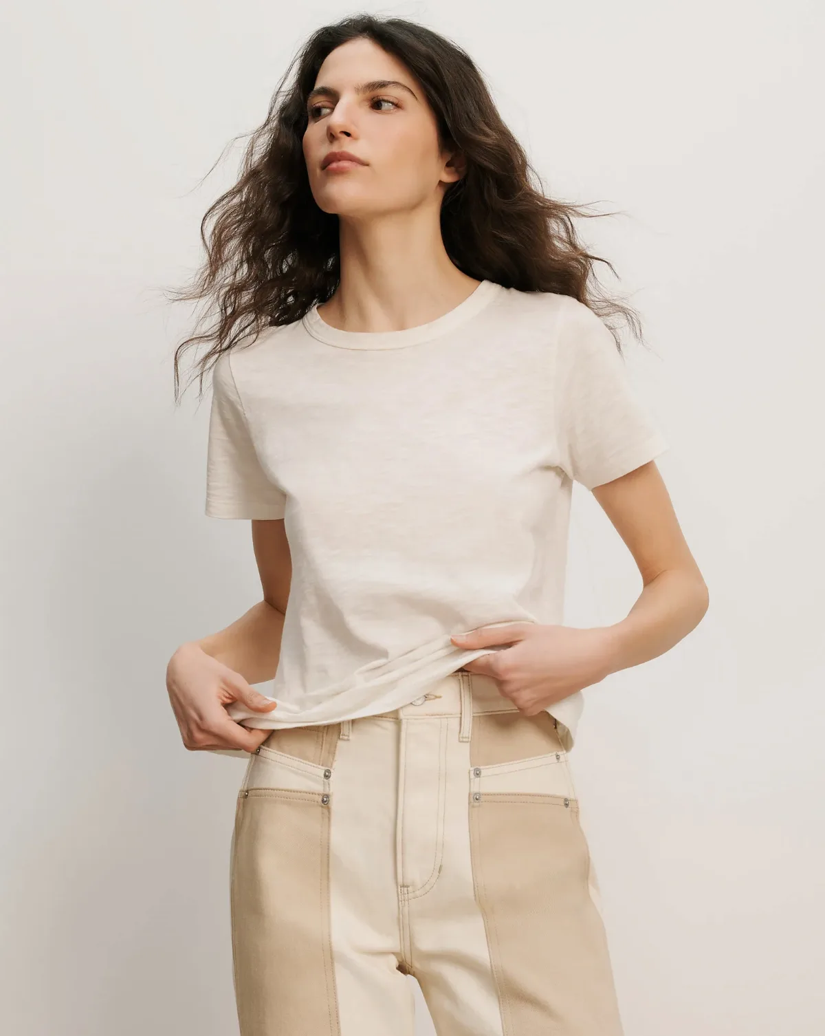Carla Crewneck T-Shirt by Veronica Beard