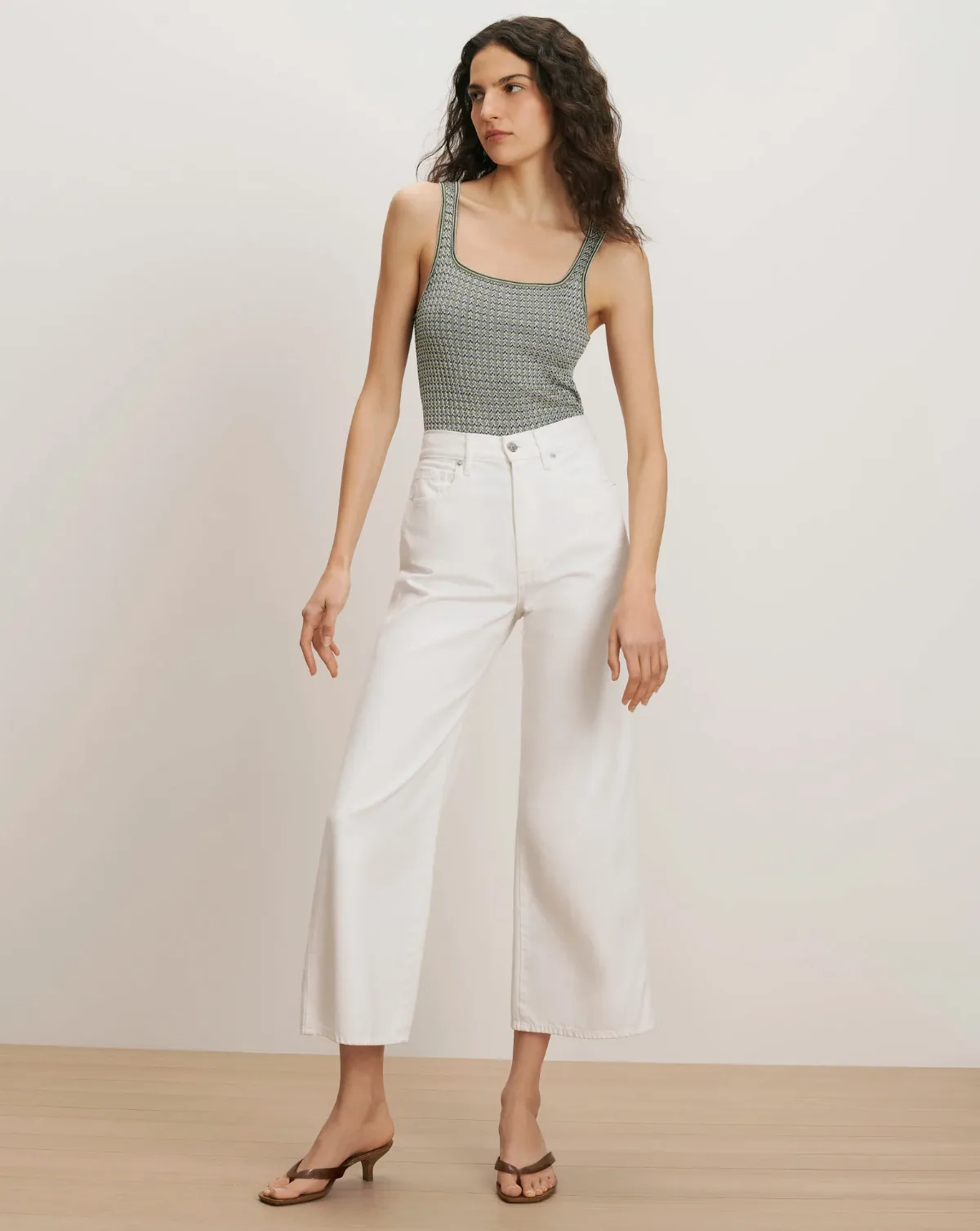 Taylor Cropped Wide-Leg Jean