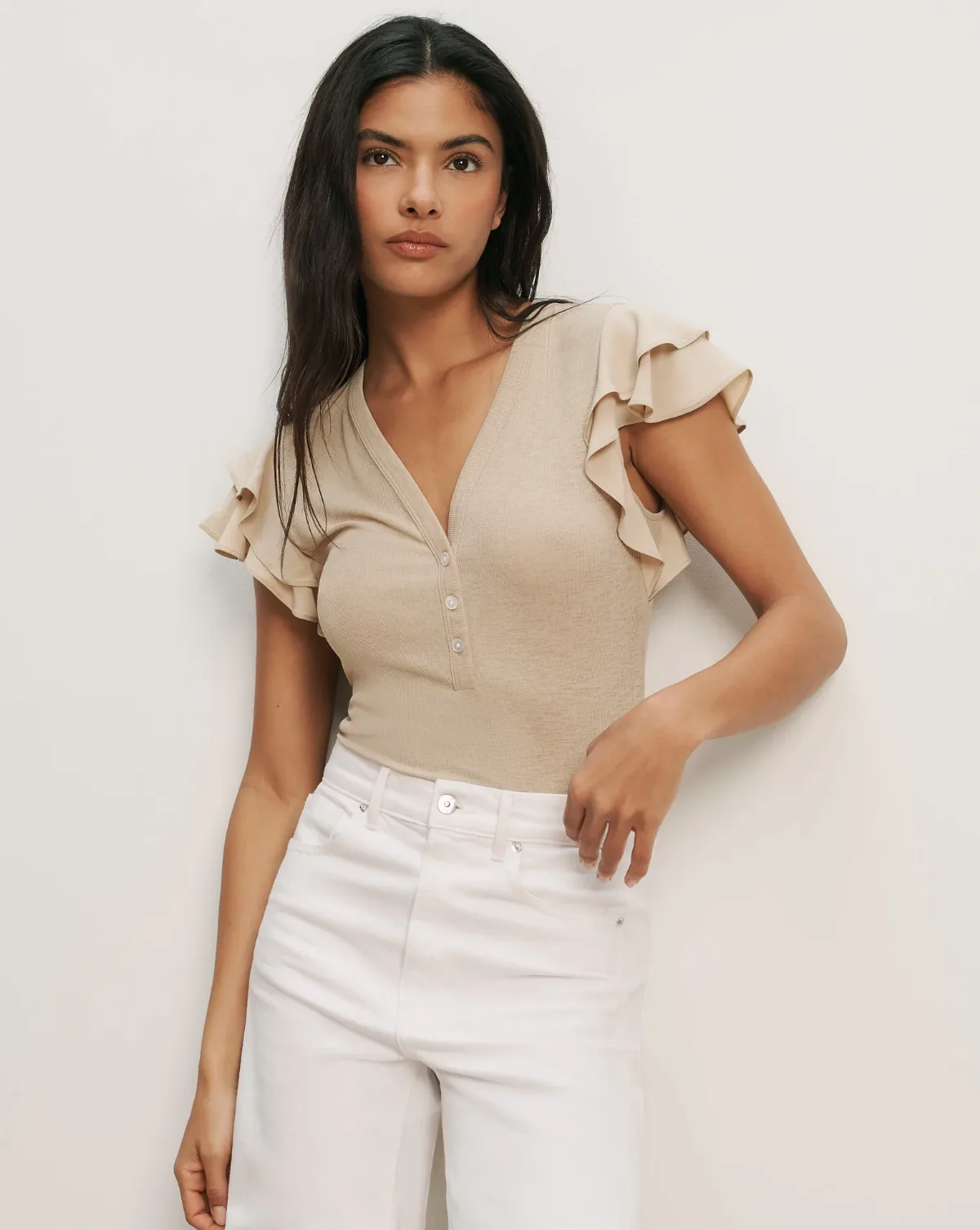 Aphrodite Mixed-Media Top by Veronica Beard