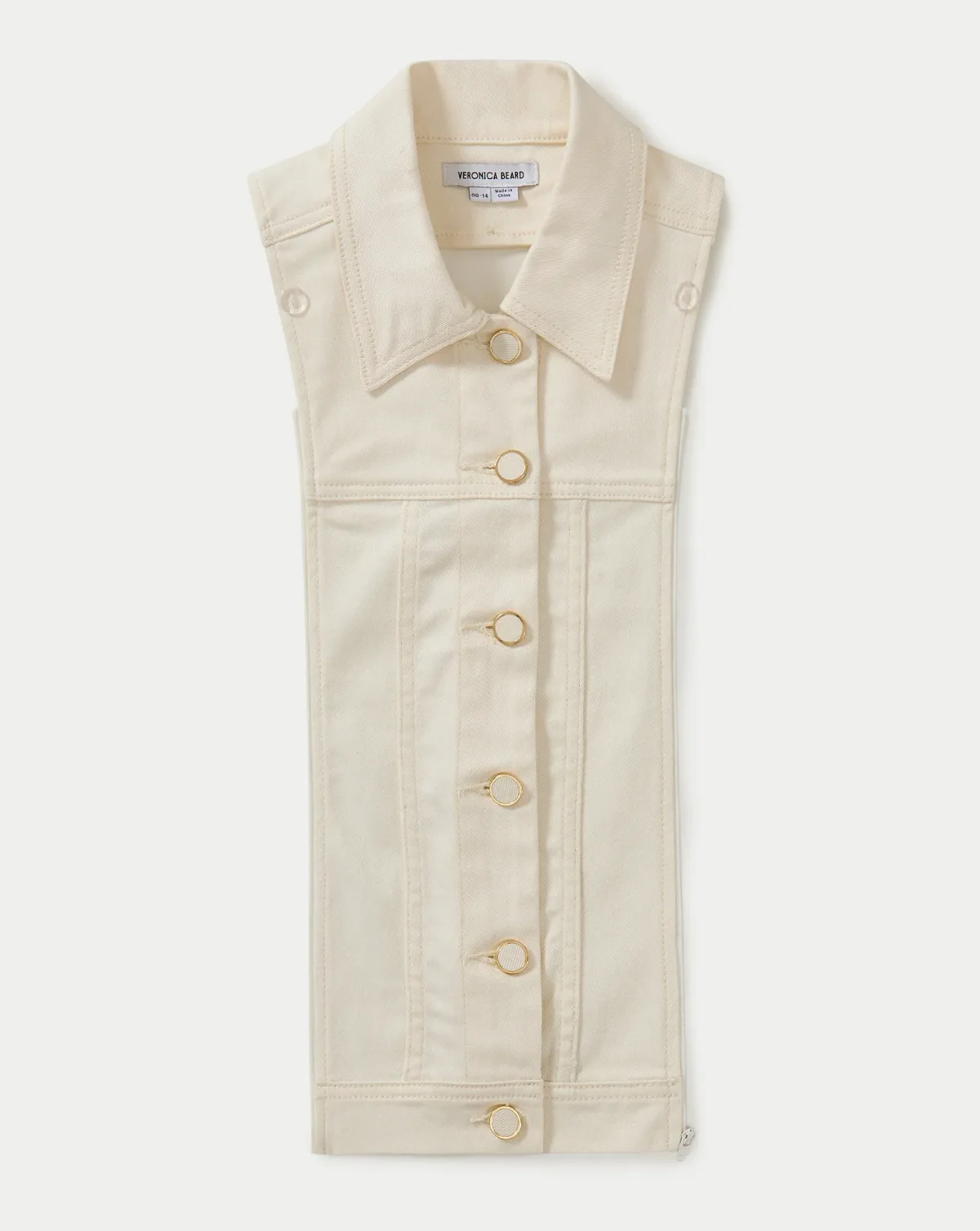 Slate Cotton Twill Dickey by Veronica Beard