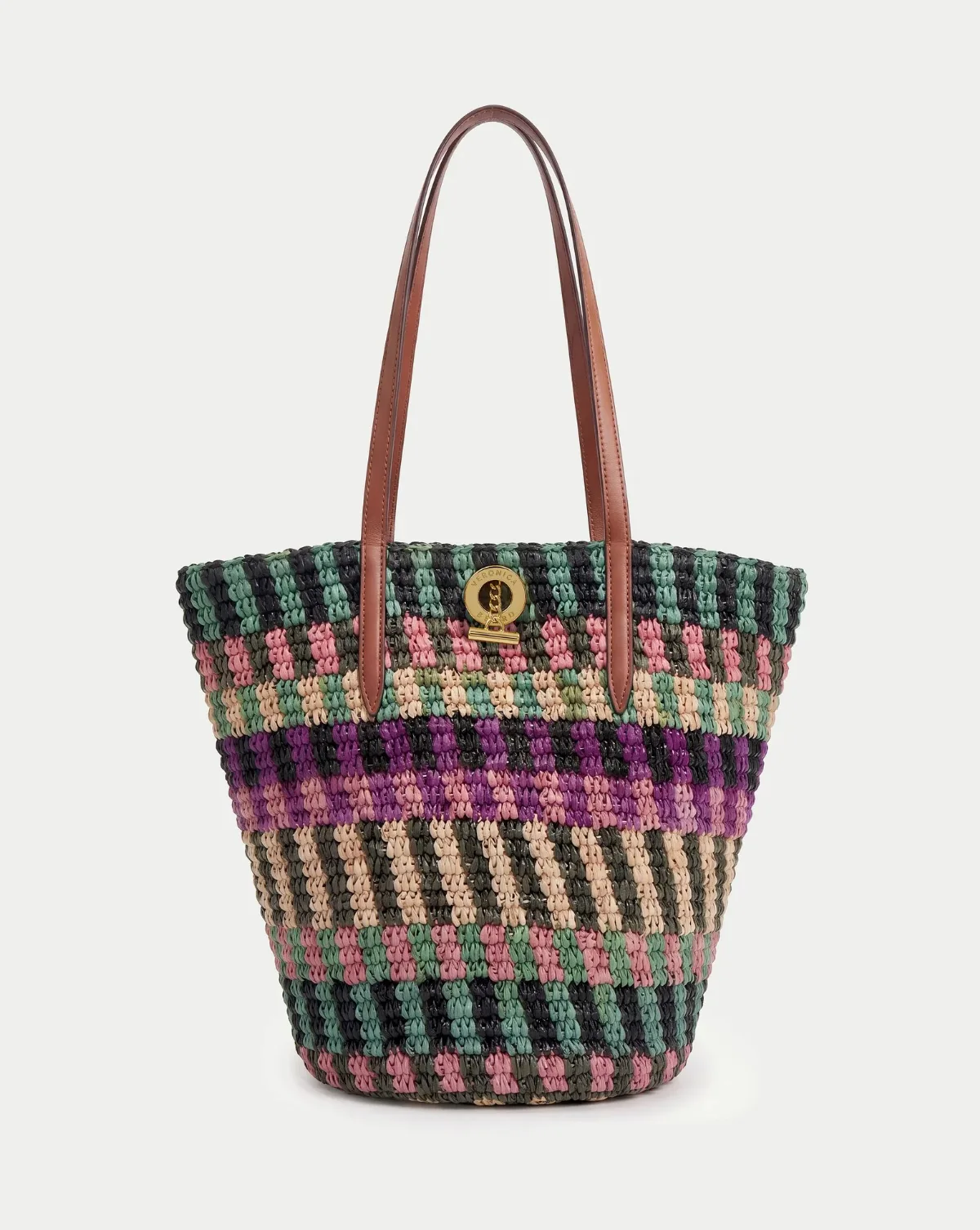 Raffia Anchor Basket Tote by Veronica Beard