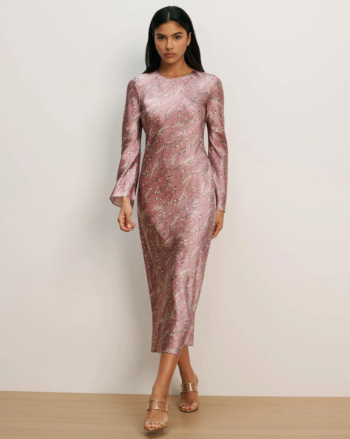 Gemma Silk-Blend Midi Dress by Veronica Beard