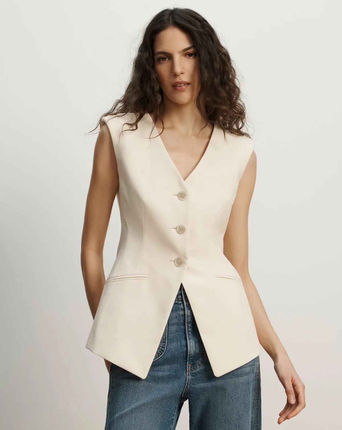 Gillson Tailored Vest by Veronica Beard