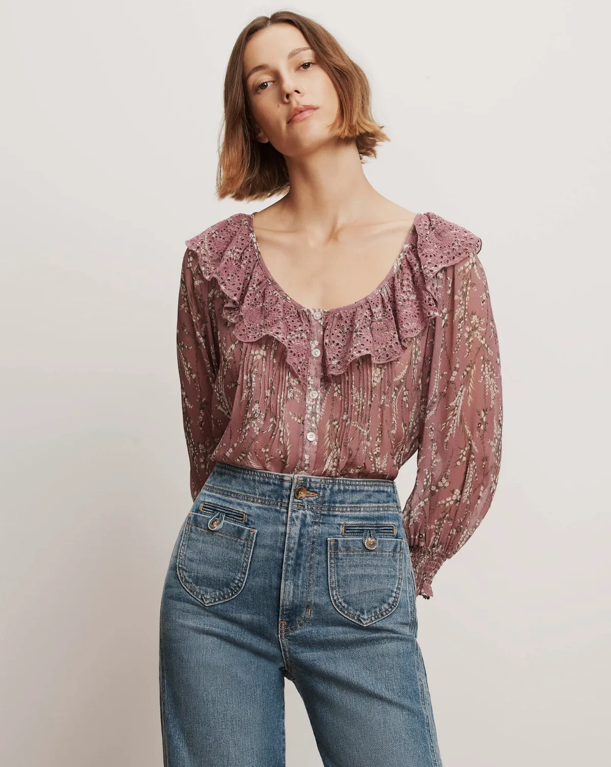 Hewitts Floral Blouse by Veronica Beard