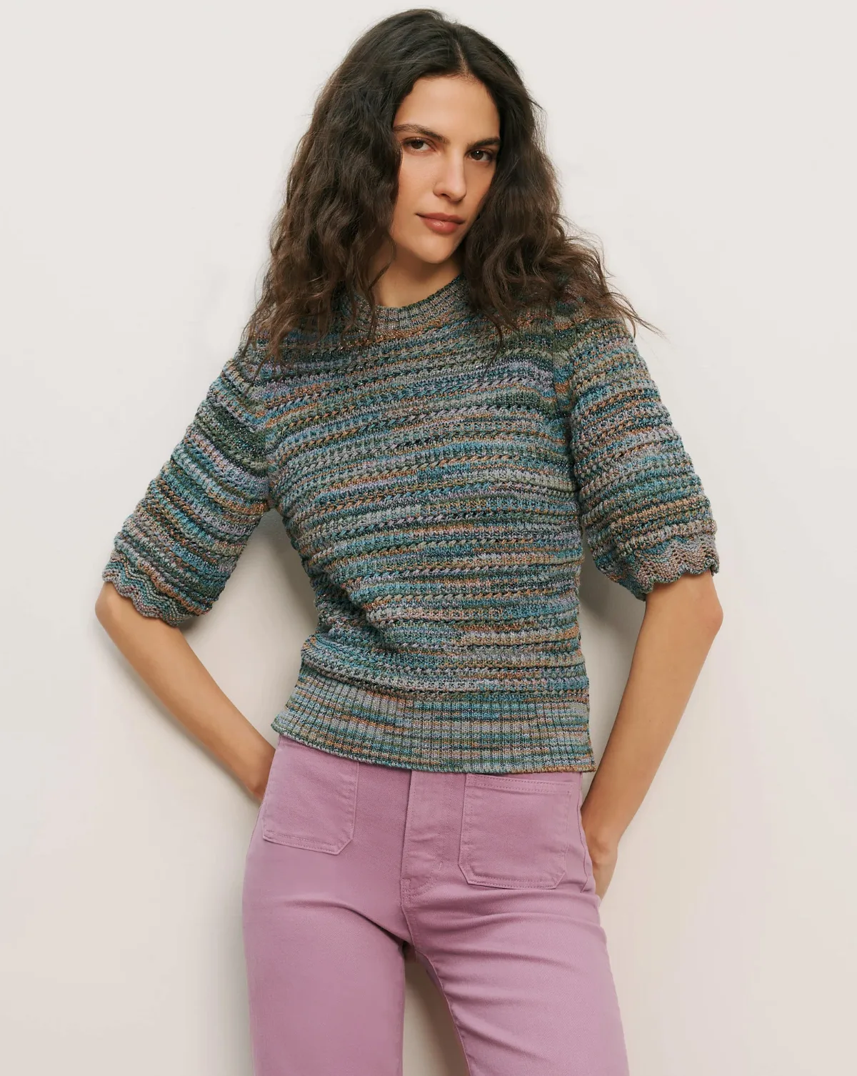 Merivale Half-Sleeve Sweater by Veronica Beard