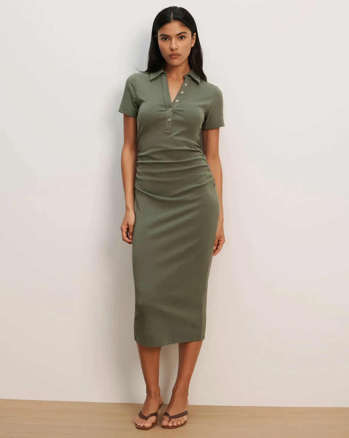 Besser Polo Midi Dress by Veronica Beard