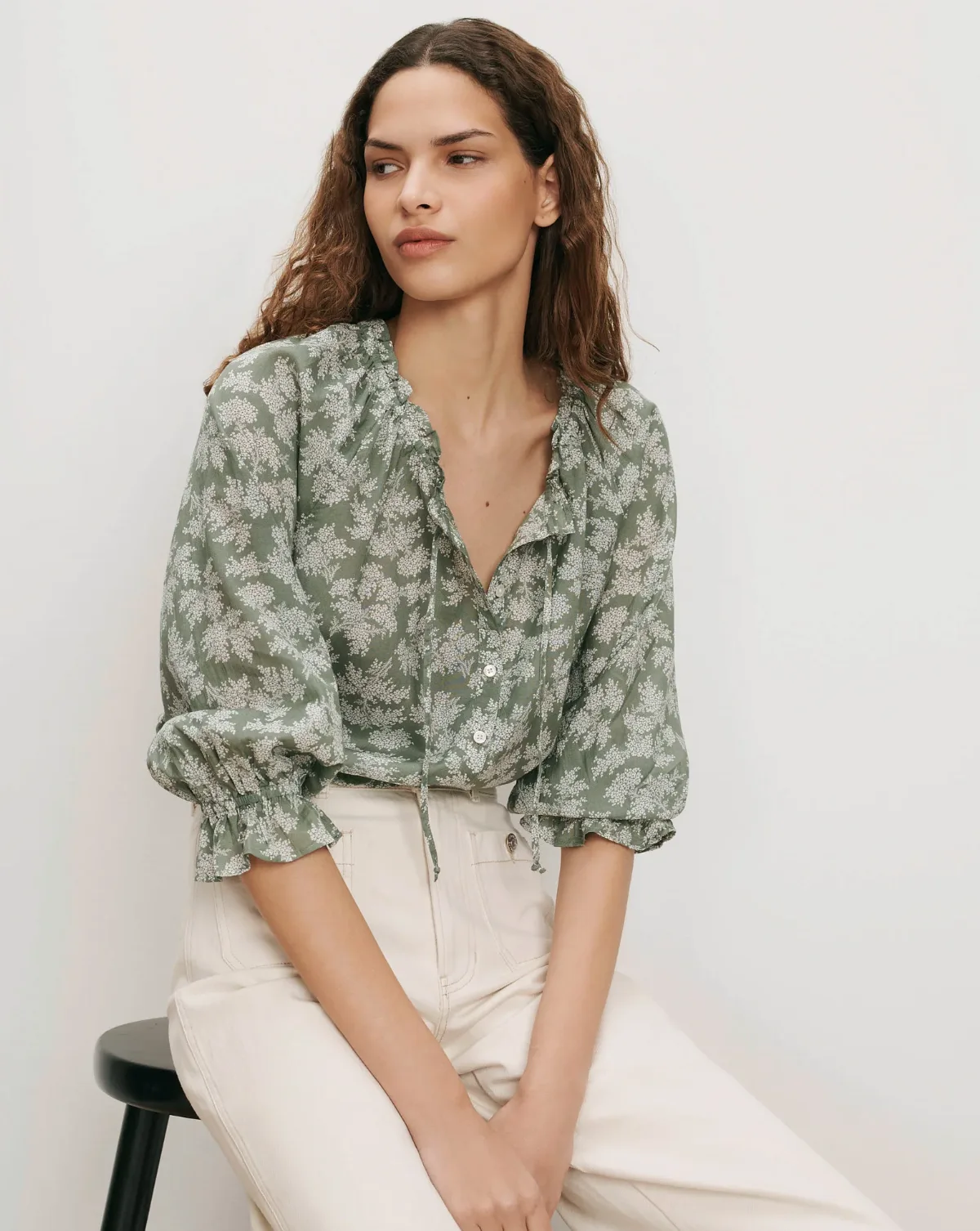 Williamsen Floral Blouse by Veronica Beard
