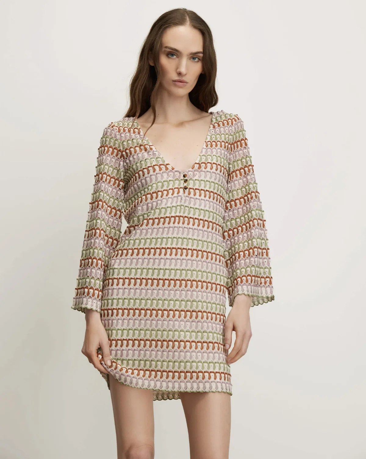 Novien Crochet Mini Dress by Veronica Beard