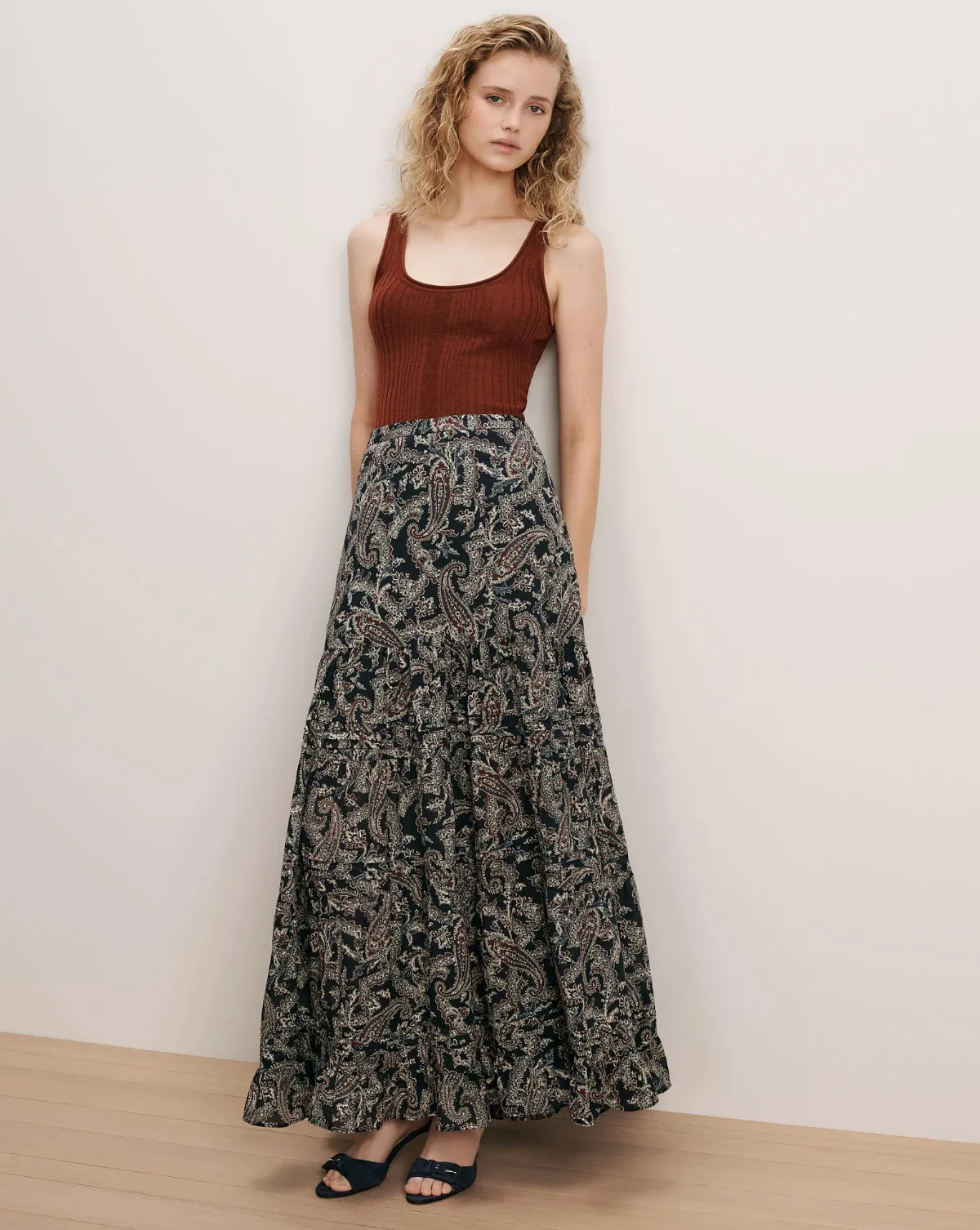 Heatheralyn Paisley Maxi Skirt by Veronica Beard