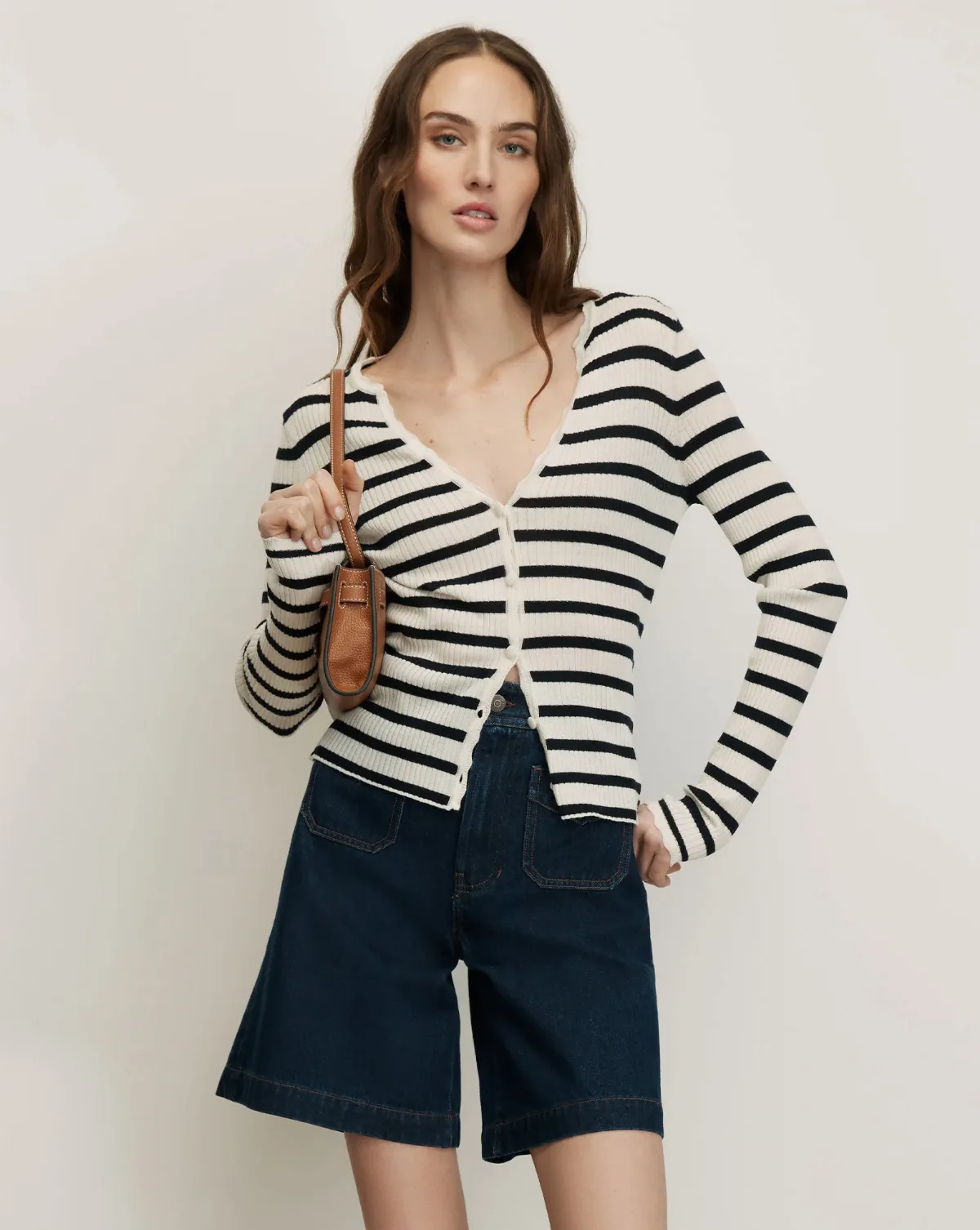 Anwin Merino Wool Cardigan by Veronica Beard