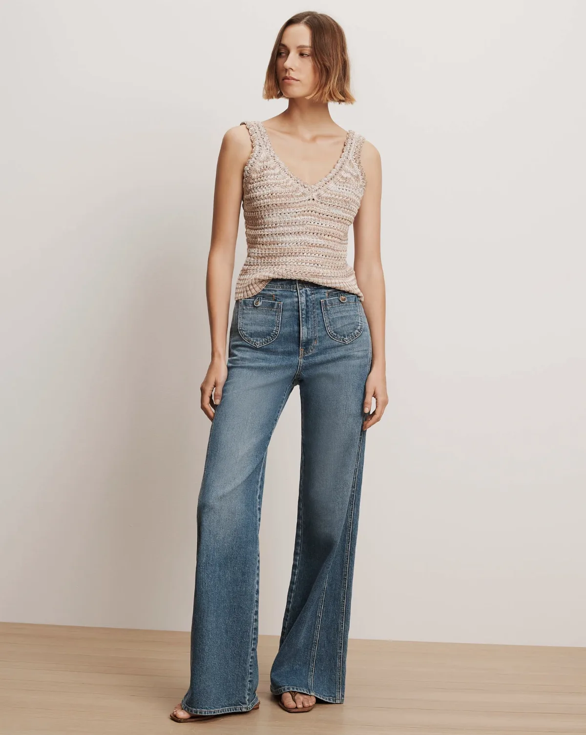 Taylor Godet Wide-Leg Jean by Veronica Beard