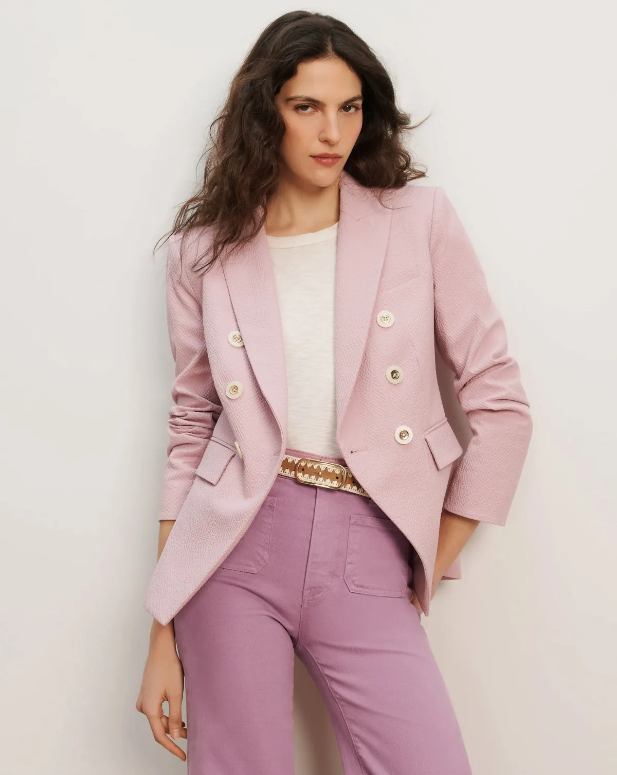 Miller Seersucker Dickey Jacket by Veronica Beard