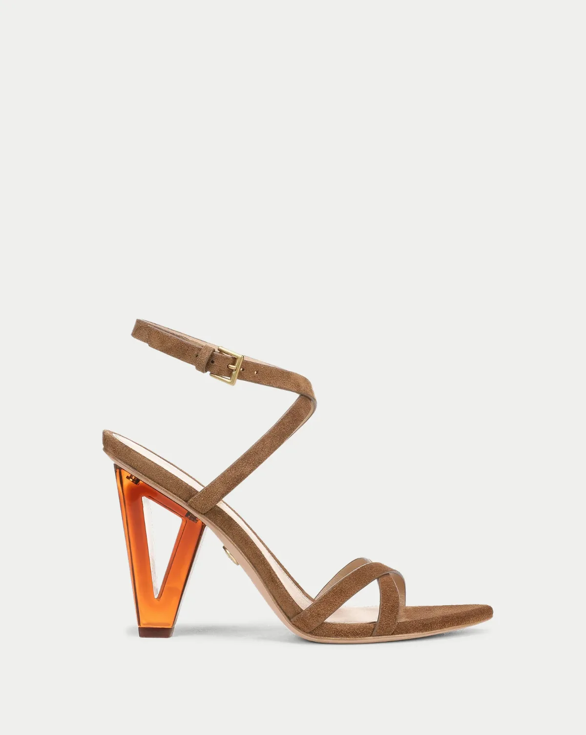 Lanaya Suede Ankle-Wrap Sandal