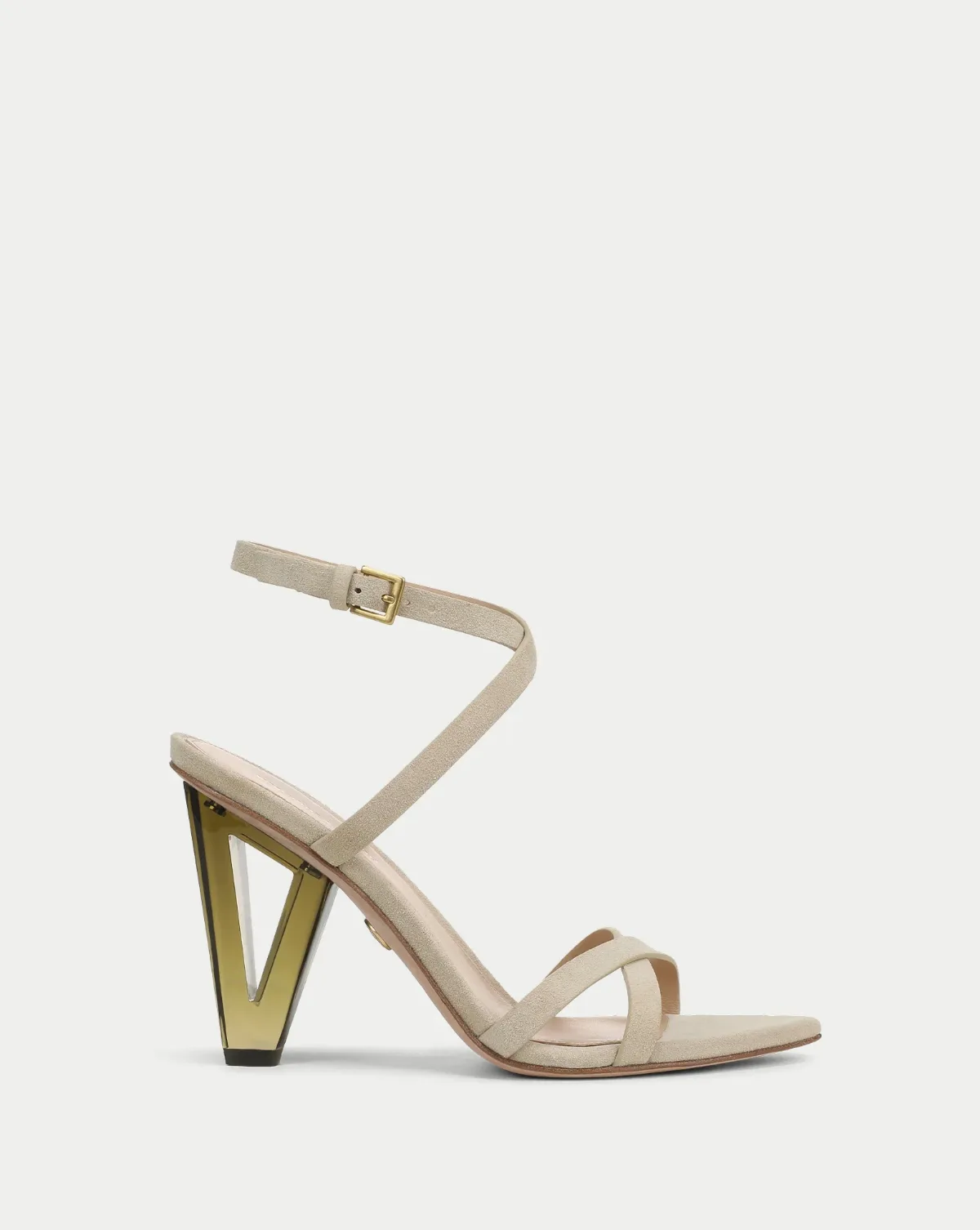 Lanaya Suede Ankle-Wrap Sandal by Veronica Beard