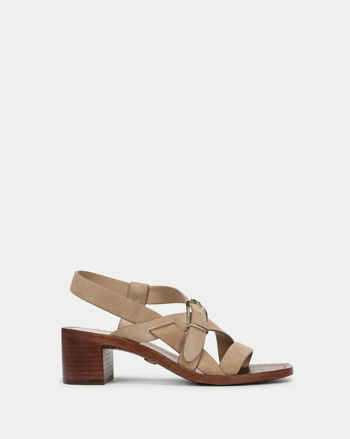 Etta Suede Mid-Heel Sandal by Veronica Beard