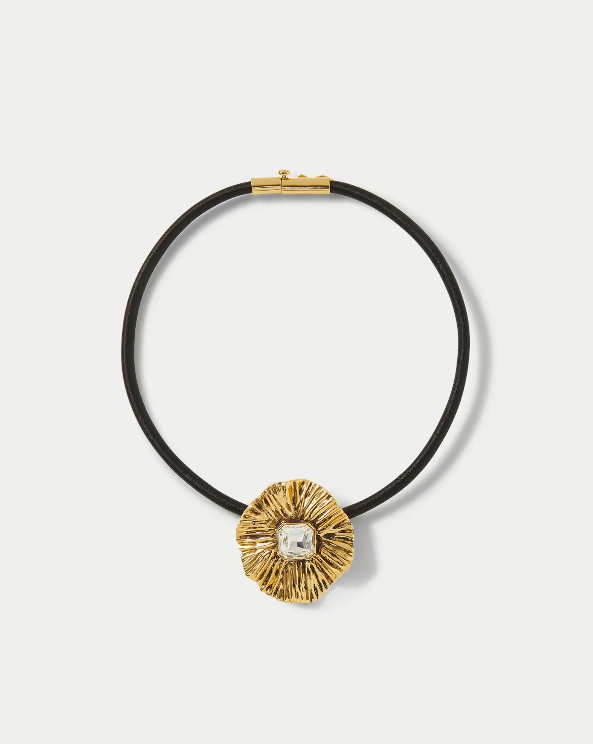 Floral Pendant Cord Necklace by Veronica Beard