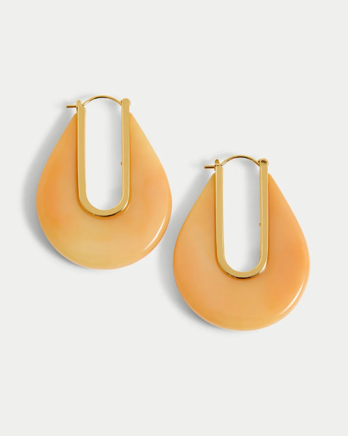 Resin Drop Hoop Earring
