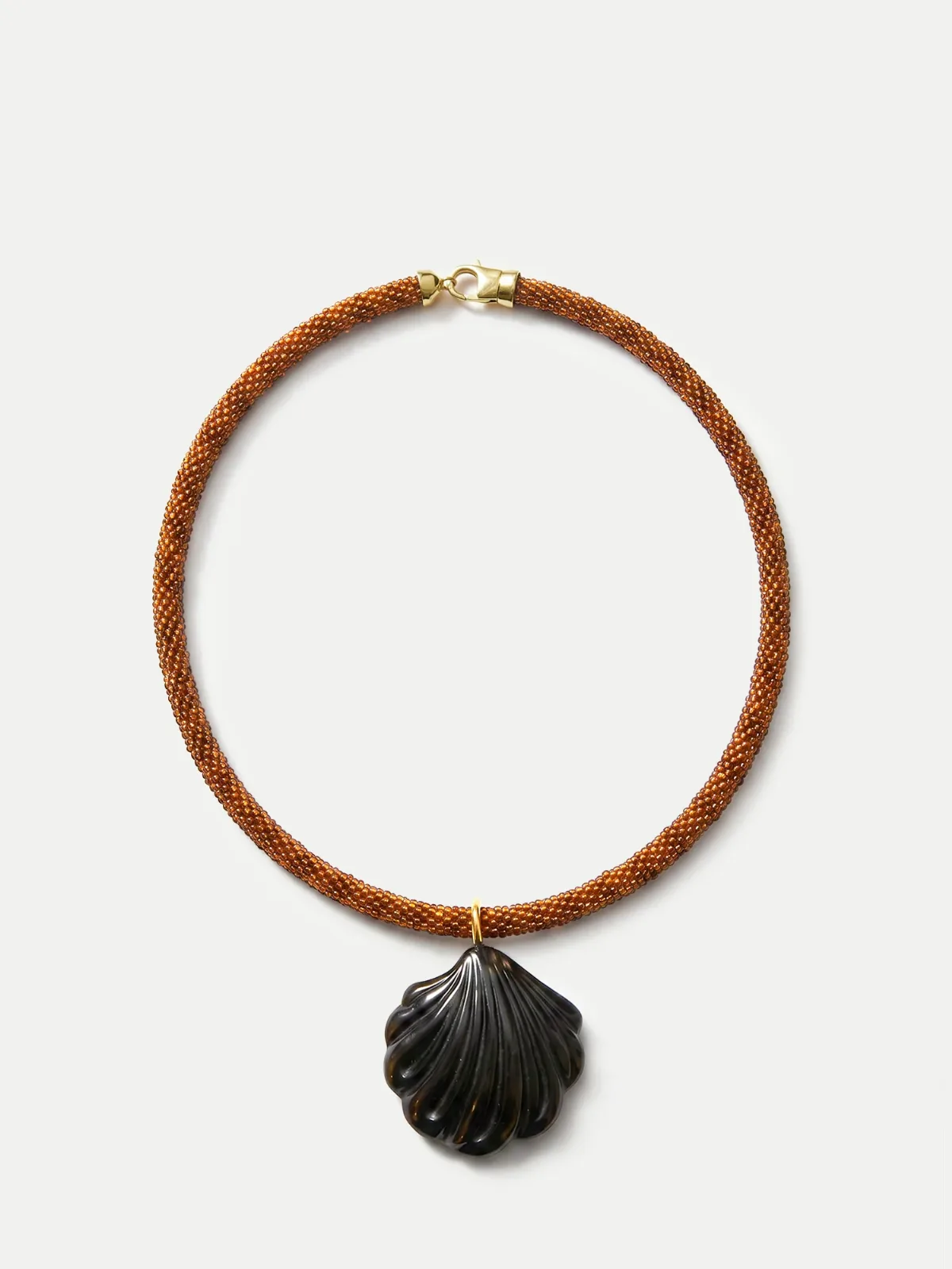 Scallop Shell Beaded Necklace by Veronica Beard