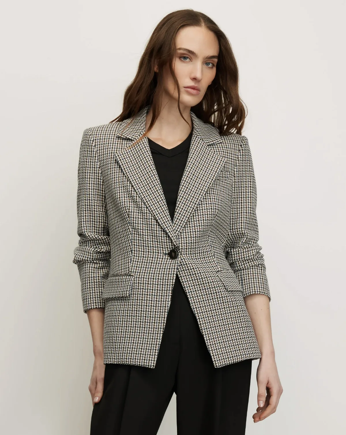 Healy Houndstooth Dickey Jacket by Veronica Beard