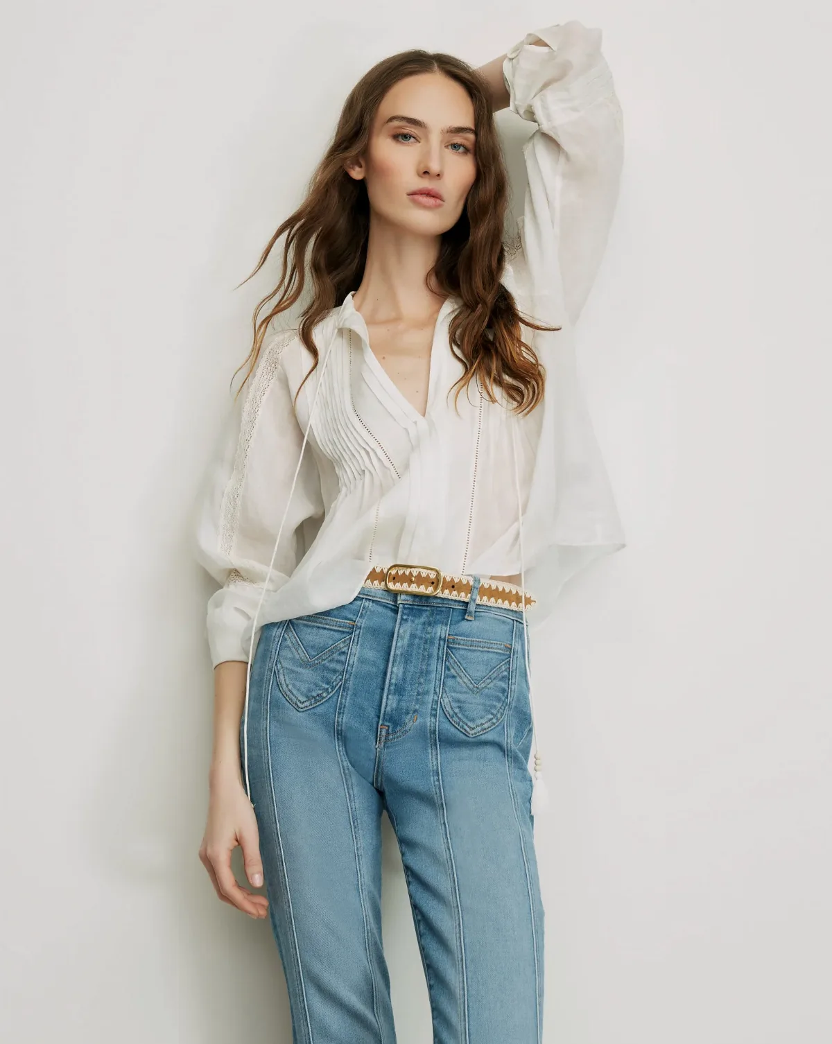 Sawyer Self-Tie Blouse by Veronica Beard