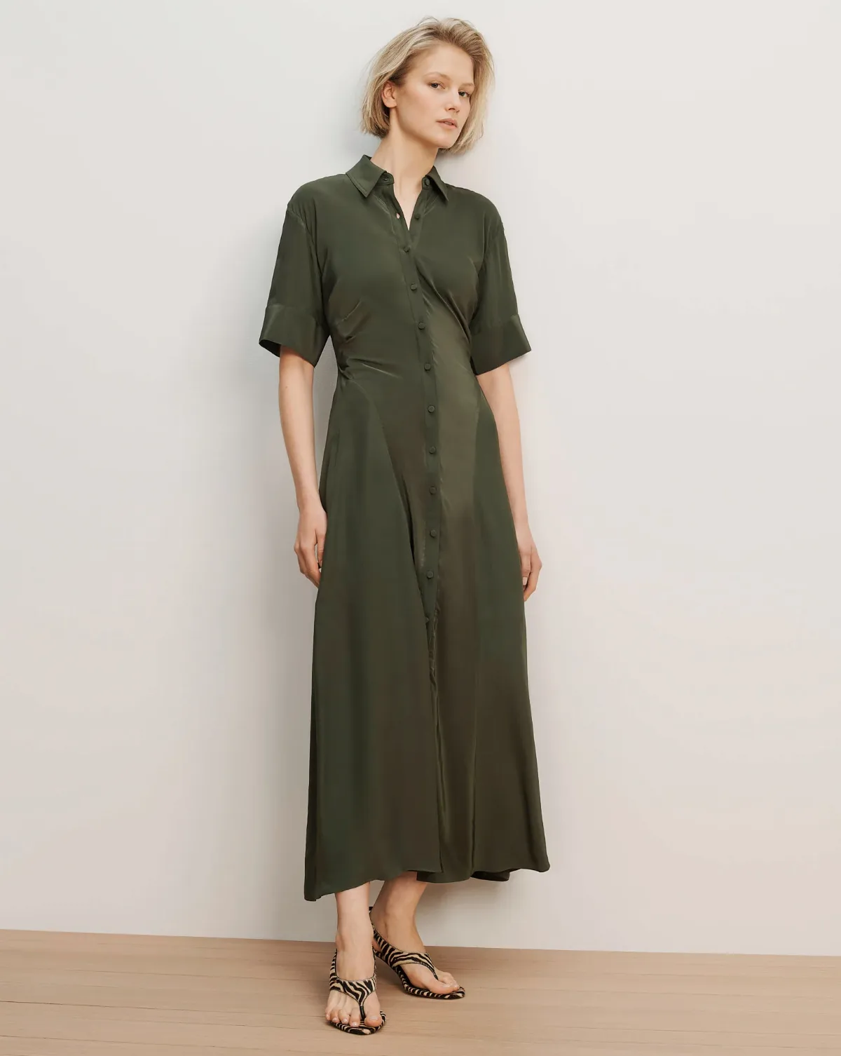 Perenna Maxi Shirtdress by Veronica Beard