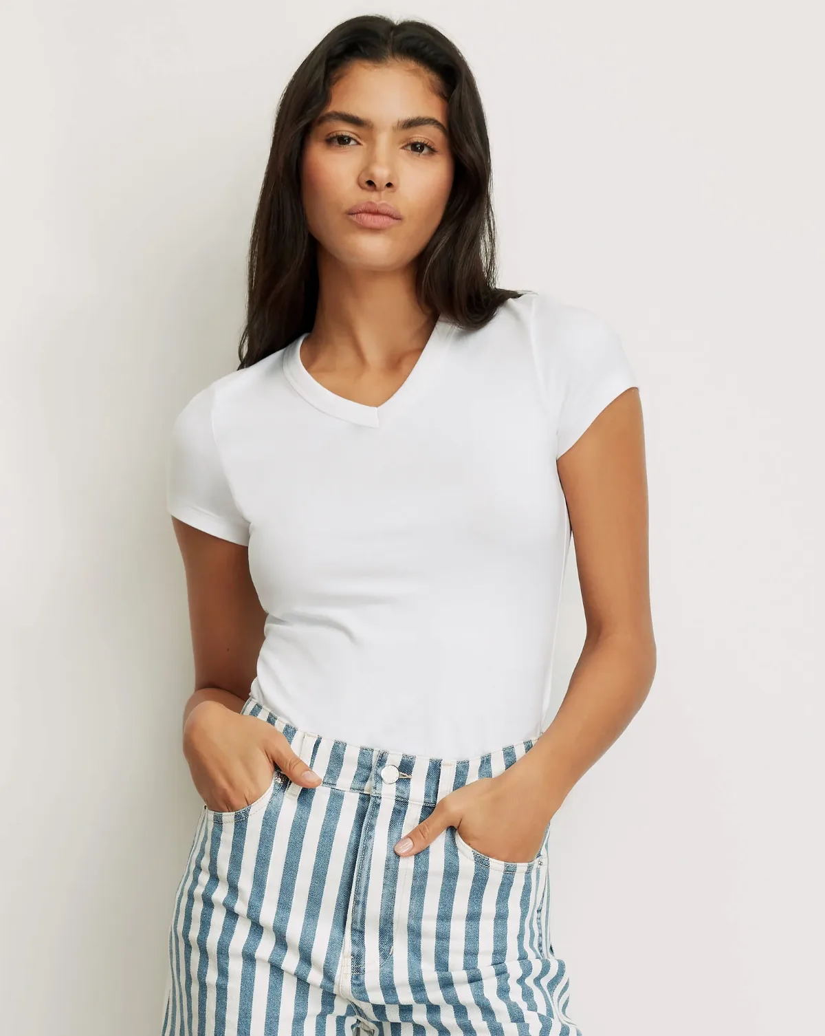 Devin V-Neck T-Shirt by Veronica Beard