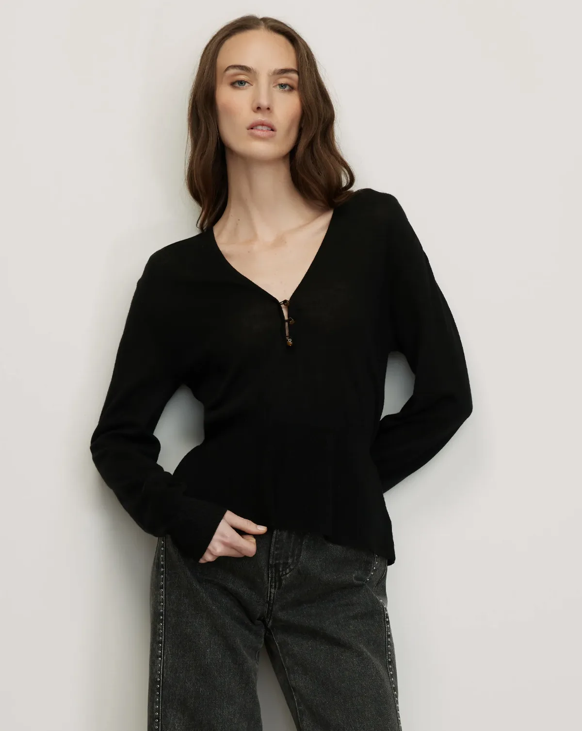 Zainen Merino Wool Pullover by Veronica Beard